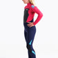 C-Skins Legend 4:3 Junior GBS Back Zip Steamer - Slate/Coral/Ocean Blue