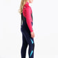 C-Skins Legend 4:3 Junior GBS Back Zip Steamer - Slate/Coral/Ocean Blue