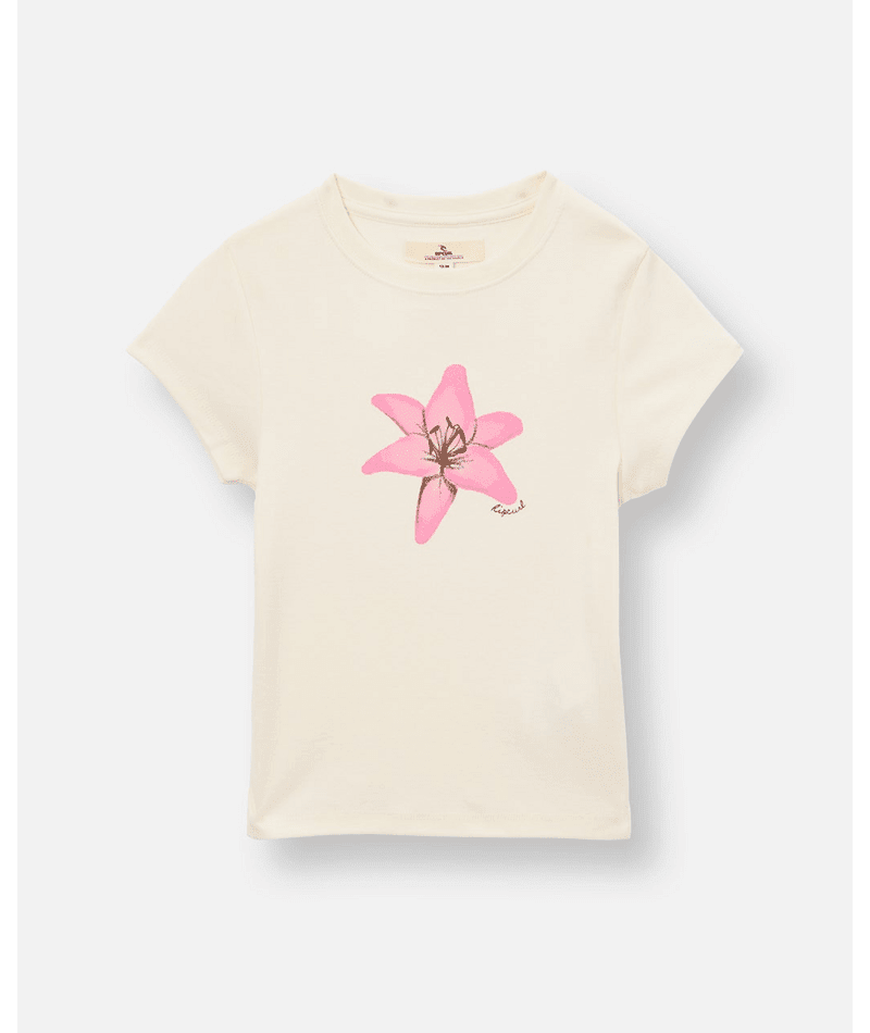 Rip Curl Girls Lilly Fitted Tee - Bone