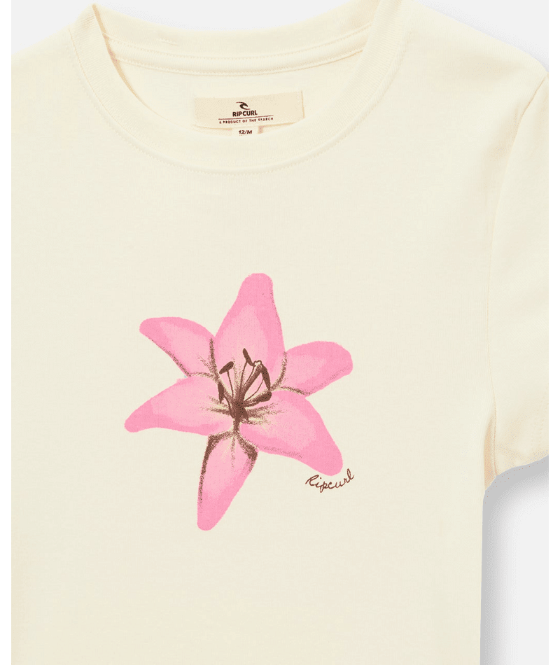 Rip Curl Girls Lilly Fitted Tee - Bone
