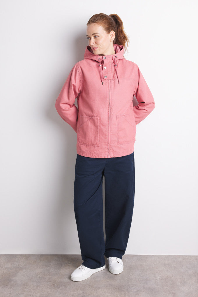 Mousqueton Loganig Canvas Hooded Jacket - Pivoine