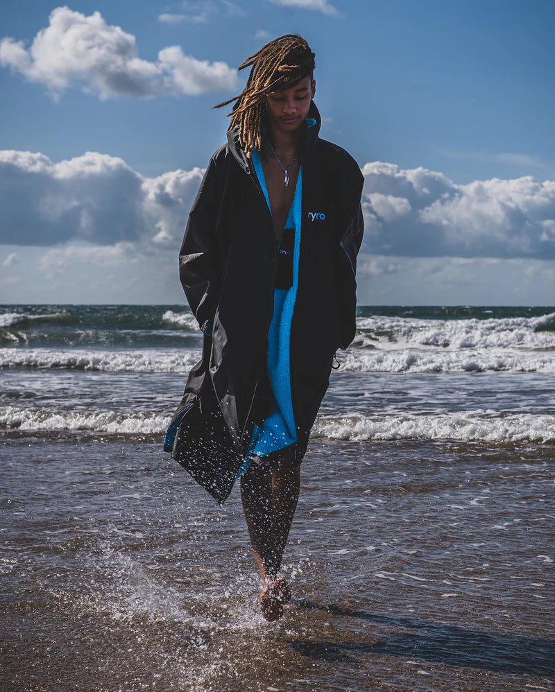 Dryrobe Advance Changing Robe - Black/Blue