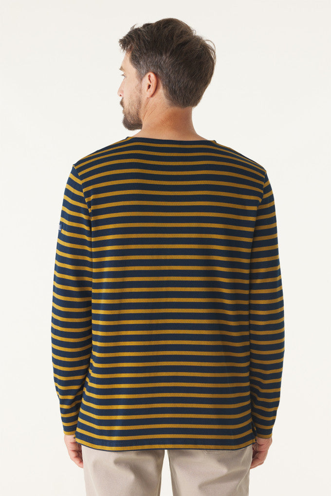 Mousqueton Mario-B Long Sleeve Breton Stripe Shirt - Marine/Bronze