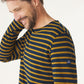 Mousqueton Mario-B Long Sleeve Breton Stripe Shirt - Marine/Bronze
