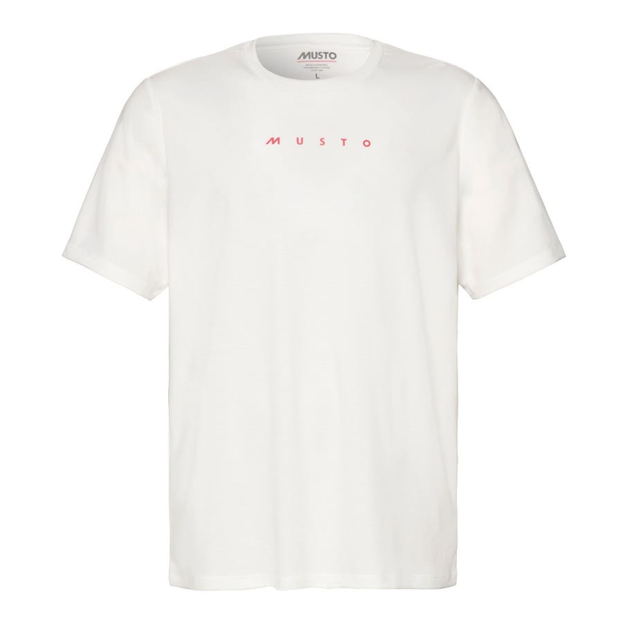 Musto Mens Evo Sunblock Yacht Short Sleeve Tee - White