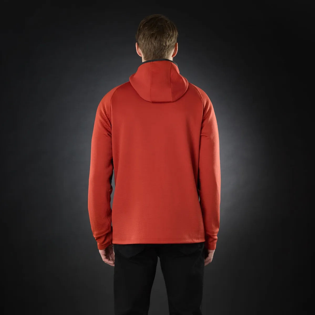 Musto Mens Evo Therm Hooded Tech Fleece Jacket - Rust
