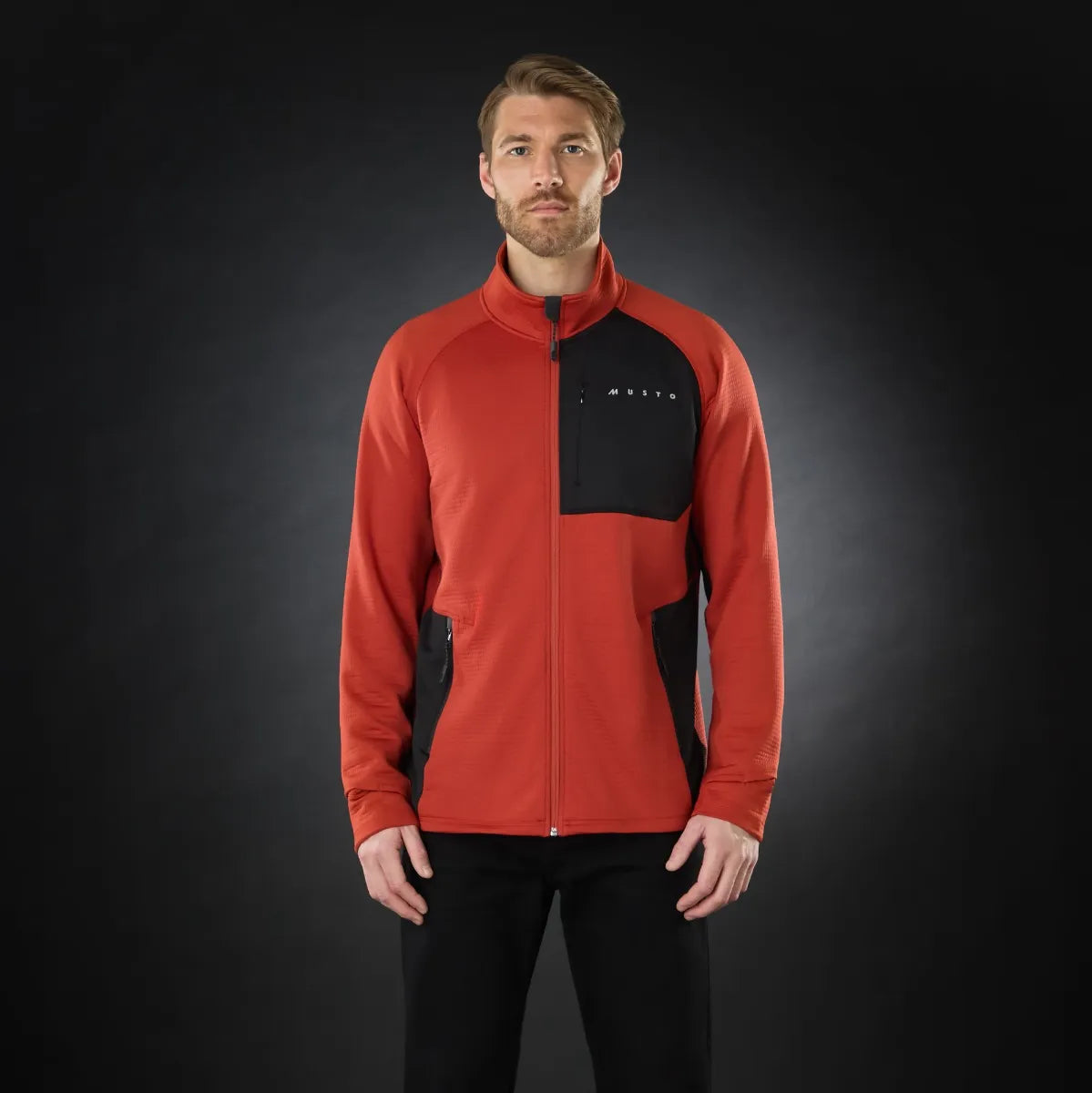 Musto Mens Evo Therm Tech Fleece Jacket - Rust