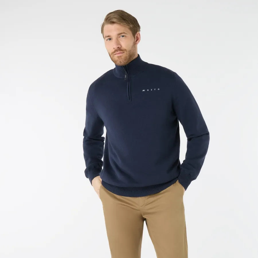 Musto Mens Evo Windproof Knit - Navy