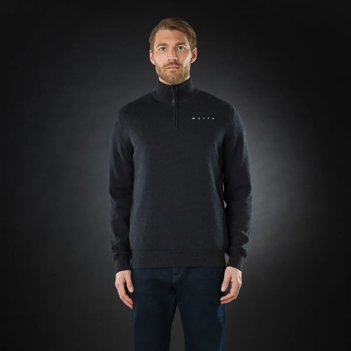 Musto Mens Evo Windproof Knit - Carbon