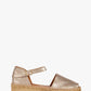 Penelope Chilvers Montserrat Metallic Leather Espadrille - Pewter