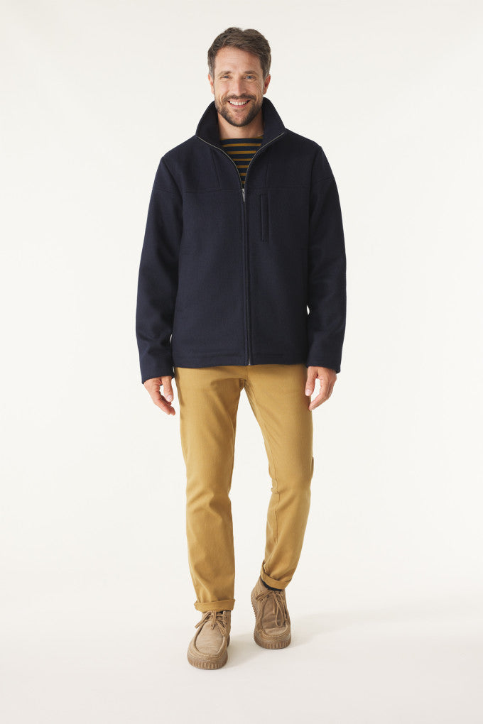 Mousqueton Noroit Wool Jacket - Marine Chine