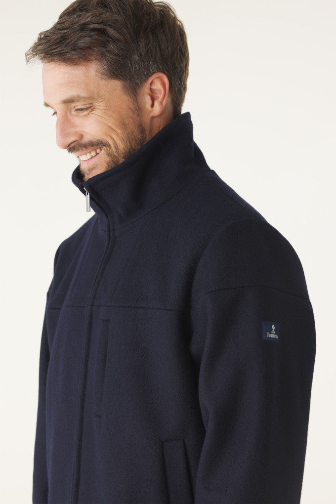 Mousqueton Noroit Wool Jacket - Marine Chine