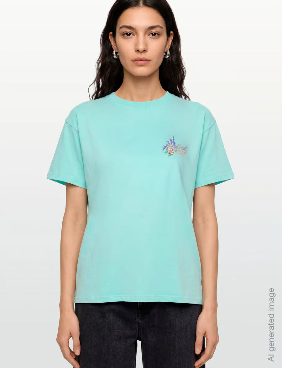 Rip Curl Saloon Relaxed Tee - Light Seablue