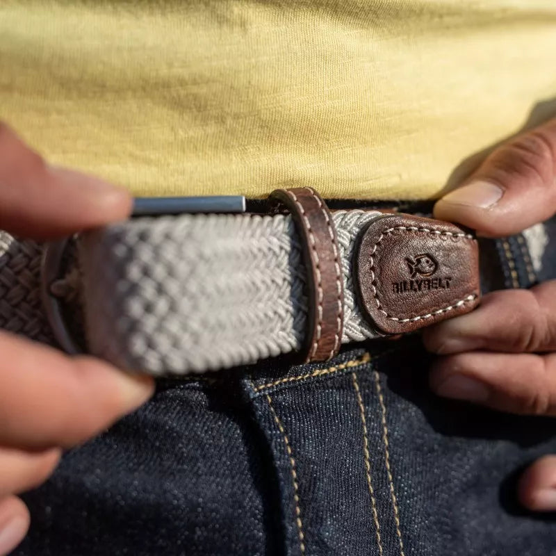 Billy Belt Woven Belt - Sandy Beige