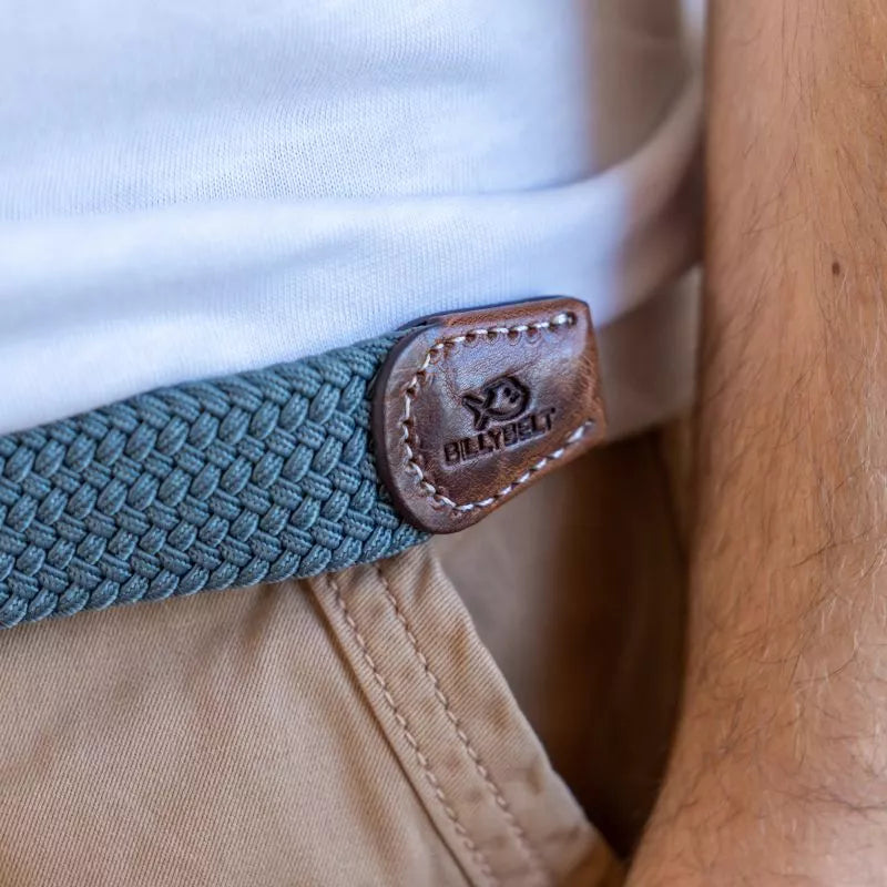 Billy Belt Woven Belt - Stone Blue