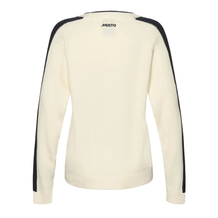Musto Womens Original Marine Crew Knit - Off White