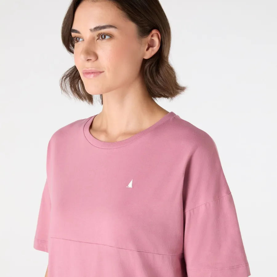 Musto Womens Original Marine Short Sleeve Tee - Pink Chalk
