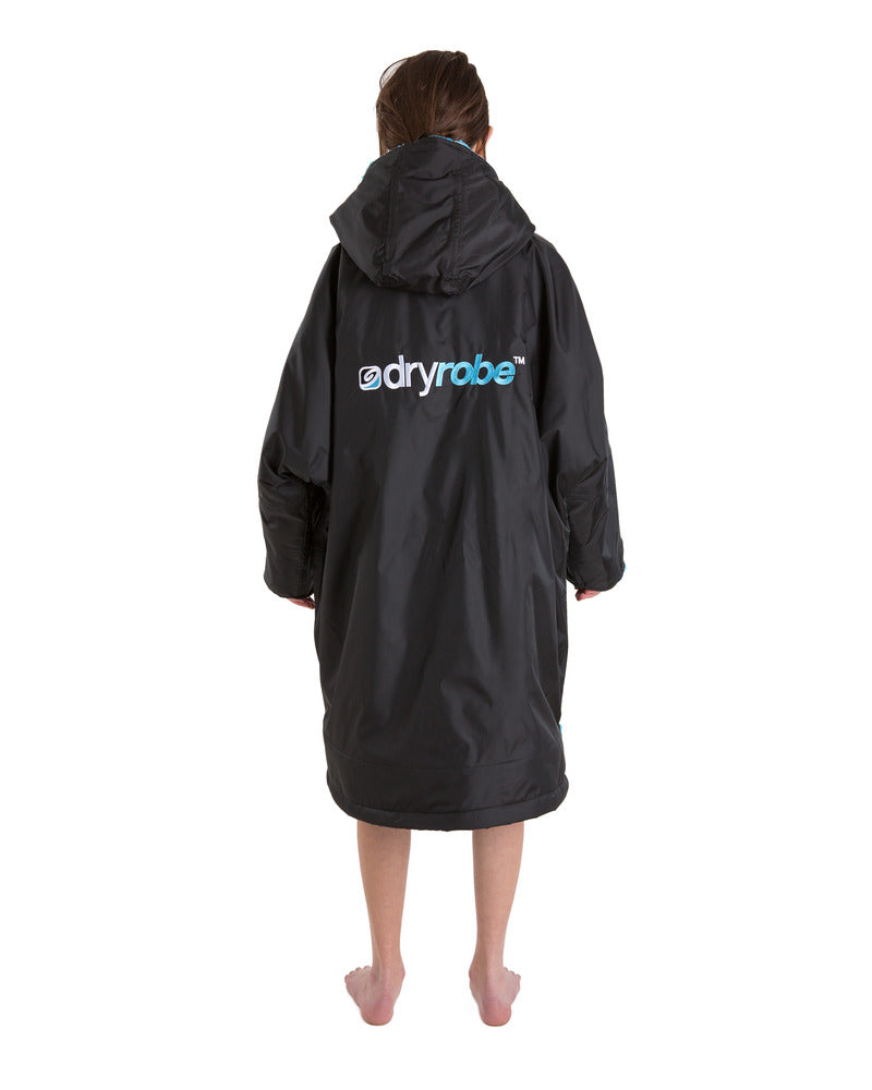 Dryrobe Advance Kids Long Sleeve - Black/Blue