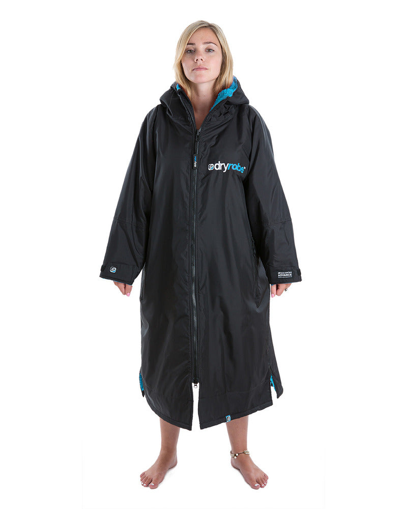 Dryrobe Advance Long Sleeve - Black/Blue