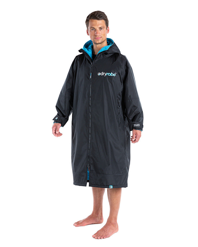 Dryrobe Advance Long Sleeve - Black/Blue