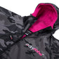 Dryrobe Advance Long Sleeve - Black Camo/Pink