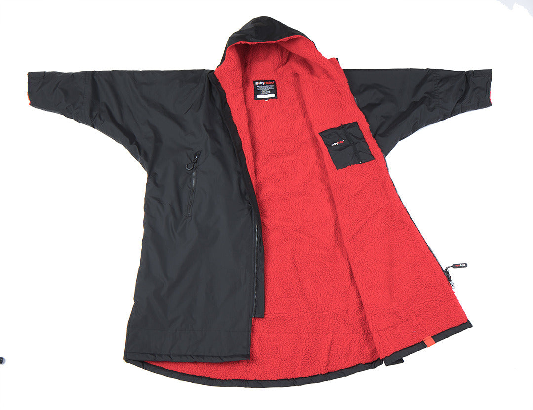 Dryrobe Advance Long Sleeve - Black/Red