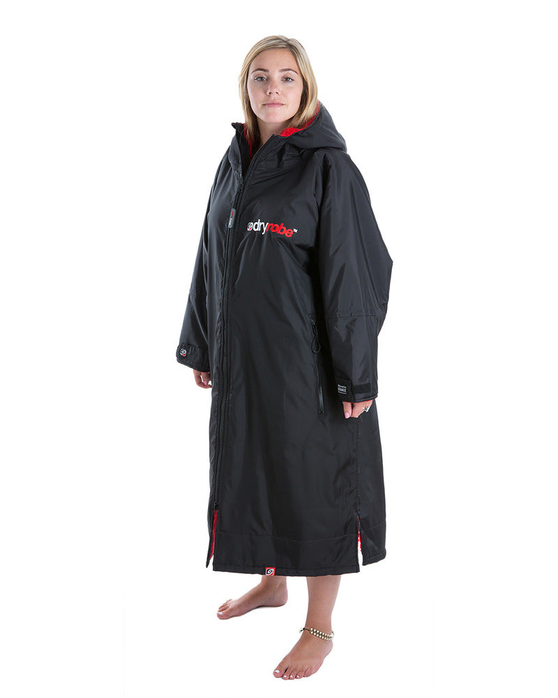 Dryrobe Advance Long Sleeve Black/Red Boatstore
