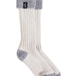 Holebrook Brommo Raggsocka - Off White/Light Grey Melange