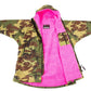 Dryrobe Advance Kids Long Sleeve - Camo/Pink