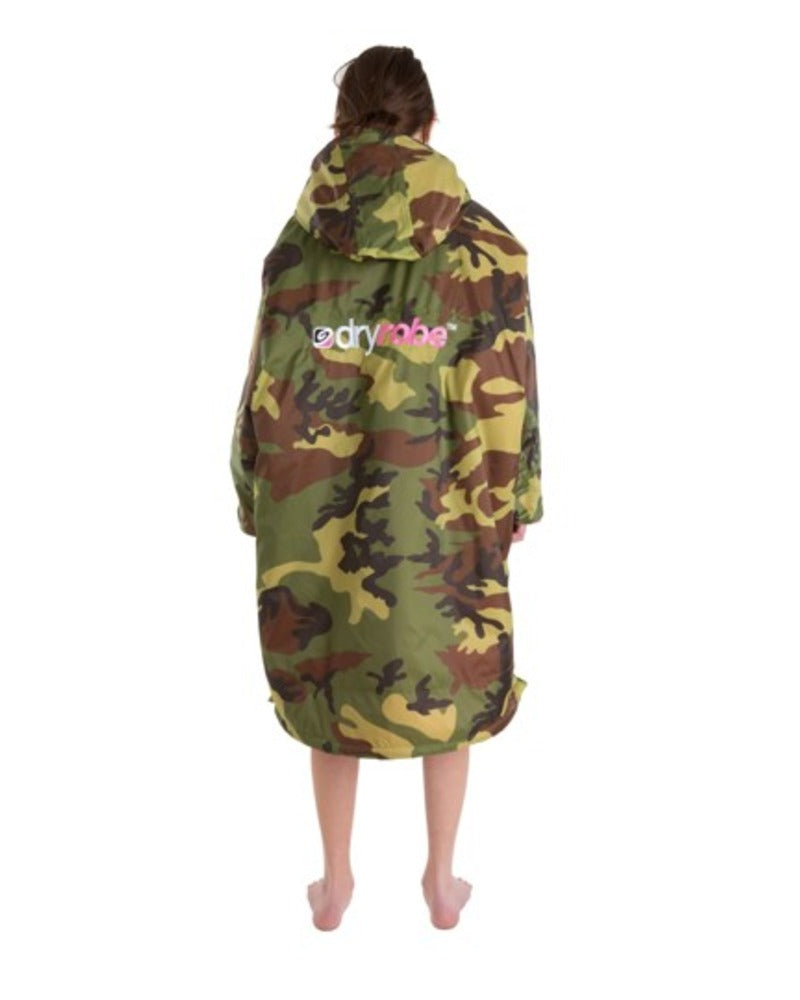 Dryrobe Advance Kids Long Sleeve - Camo/Pink