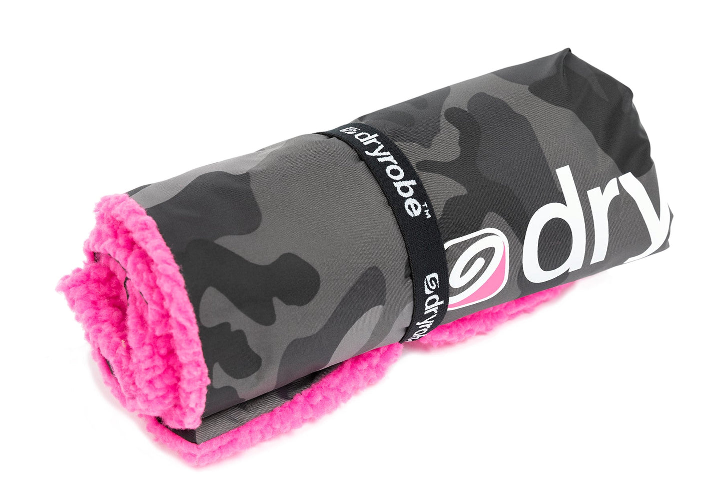 Dryrobe Cushion Cover - Black Camo/Pink