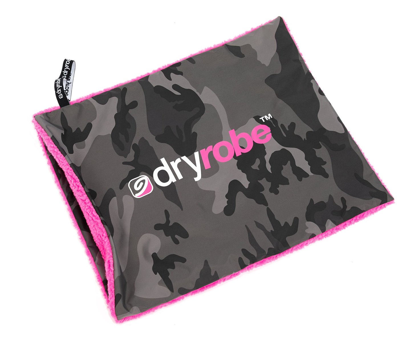 Dryrobe Cushion Cover - Black Camo/Pink