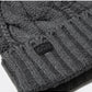Gill Cable Knit Beanie - Graphite Melange