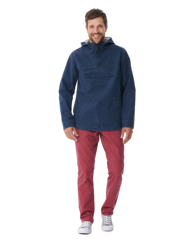 Mousqueton Larmor Print Canvas Smock - Marine