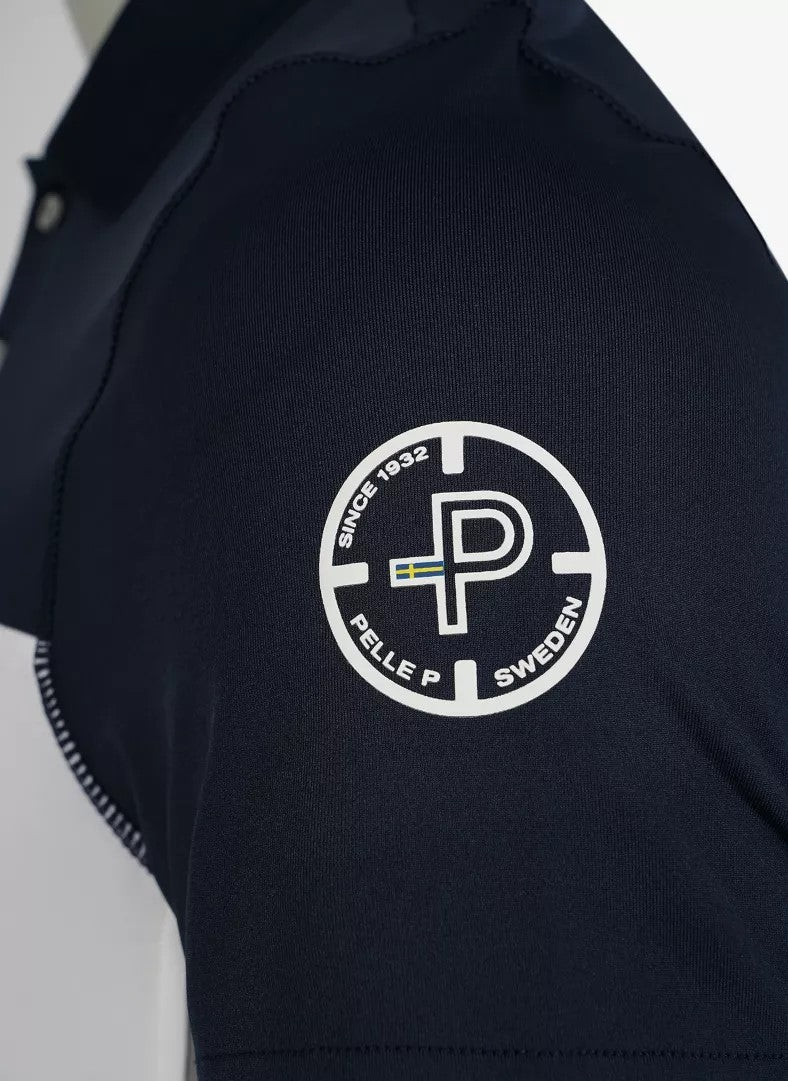 Pelle P Momentum Camber Polo - Dark Navy/White