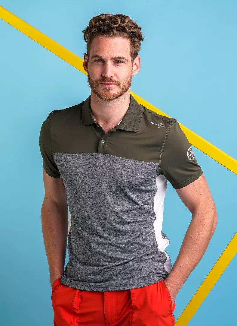 Pelle P Momentum Camber Polo Khaki Boatstore