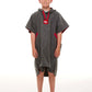 Red Equipment Kids Quick Dry Microfibre Changing Robe - Grey