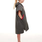 Red Equipment Kids Quick Dry Microfibre Changing Robe - Grey