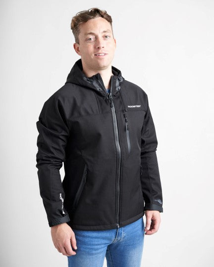 Rooster Soft Shell Jacket with Hood - Black