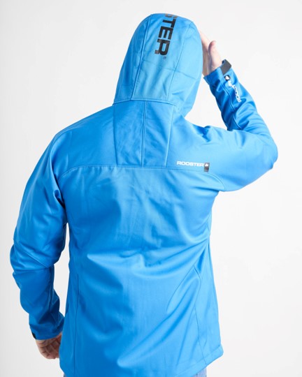 Rooster Soft Shell Jacket with Hood - Blue